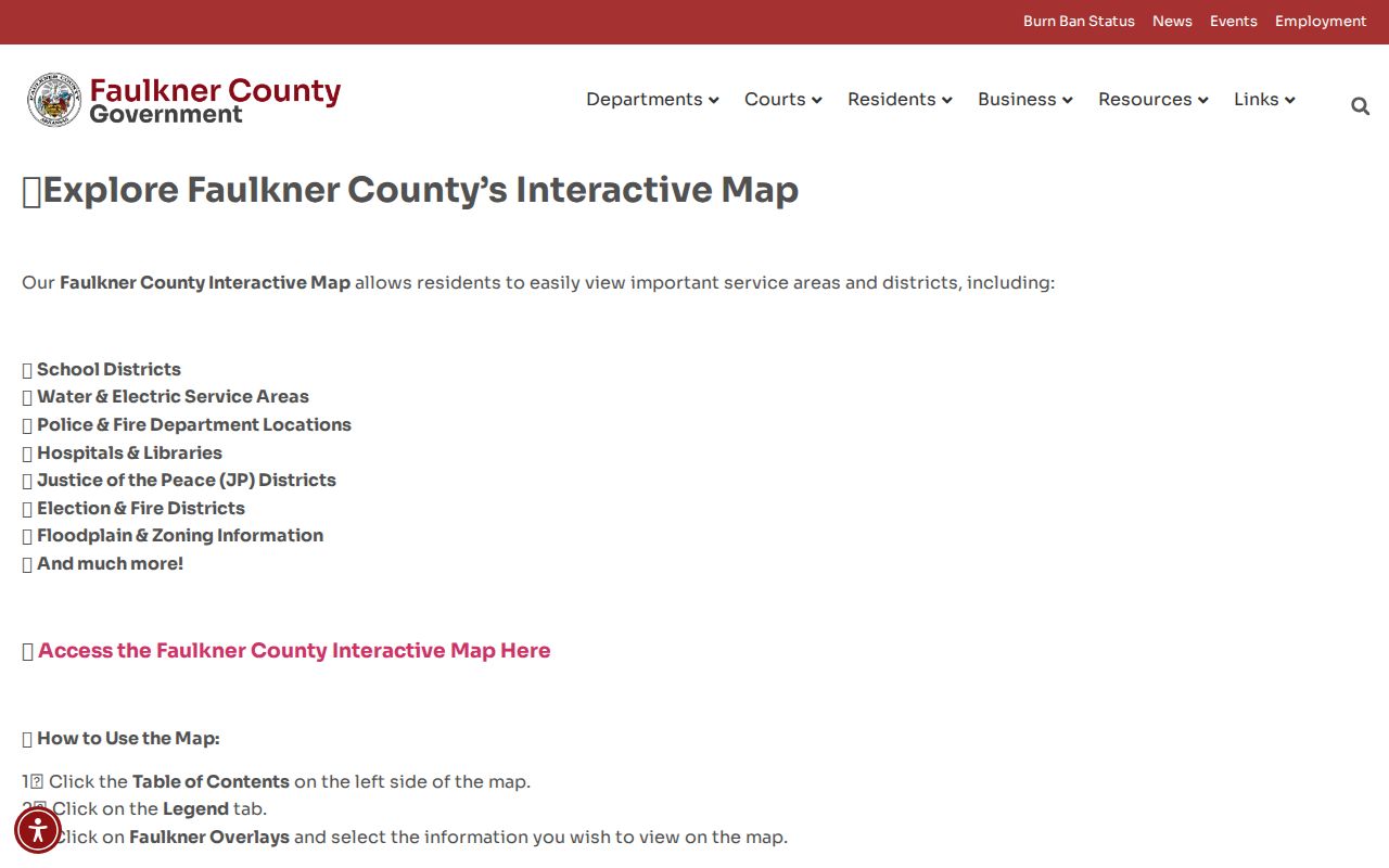 Conway voter registration records supported by Faulkner County election district map layers